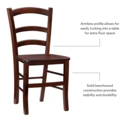 Dining Chairs-Kirkland's Home Wood Ladderback Dining Chairs, Set Of 2 Brown