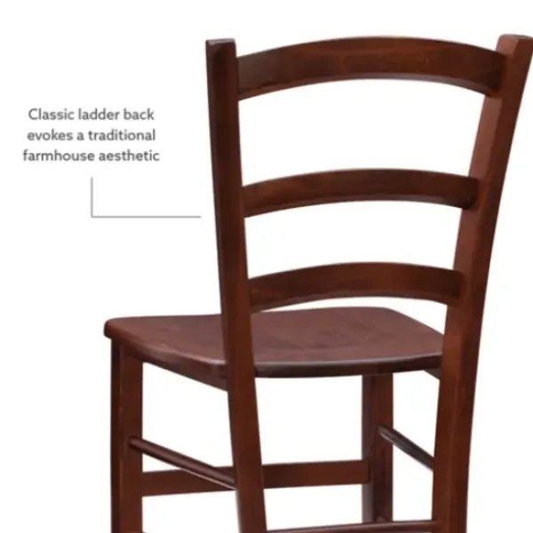 Dining Chairs-Kirkland's Home Wood Ladderback Dining Chairs, Set Of 2 Brown