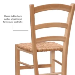 Dining Chairs-Kirkland's Home Wood Ladderback Dining Chairs, Set Of 2 Tan