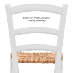 Dining Chairs-Kirkland's Home Wood Ladderback Dining Chairs, Set Of 2 White