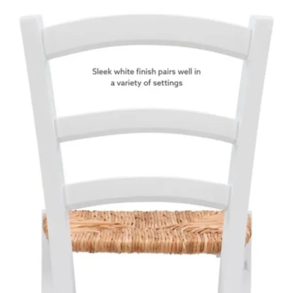Dining Chairs-Kirkland's Home Wood Ladderback Dining Chairs, Set Of 2 White