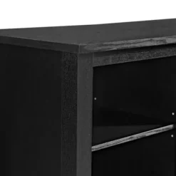 Tv Stands & Media Consoles-Kirkland's Home Wood Led Fireplace Media Cabinet Black