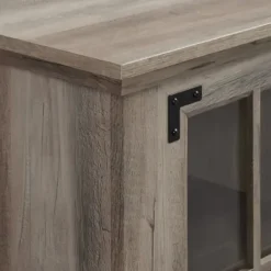 Tv Stands & Media Consoles-Kirkland's Home Wood Led Fireplace Media Cabinet Gray