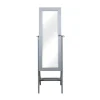 Full Length & Floor Mirrors-Kirkland's Home Wood Mirror Armoire Gray