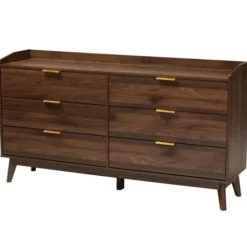 Dressers & Chests-Kirkland's Home Wood Modern 3-Pc. Dresser Set Brown