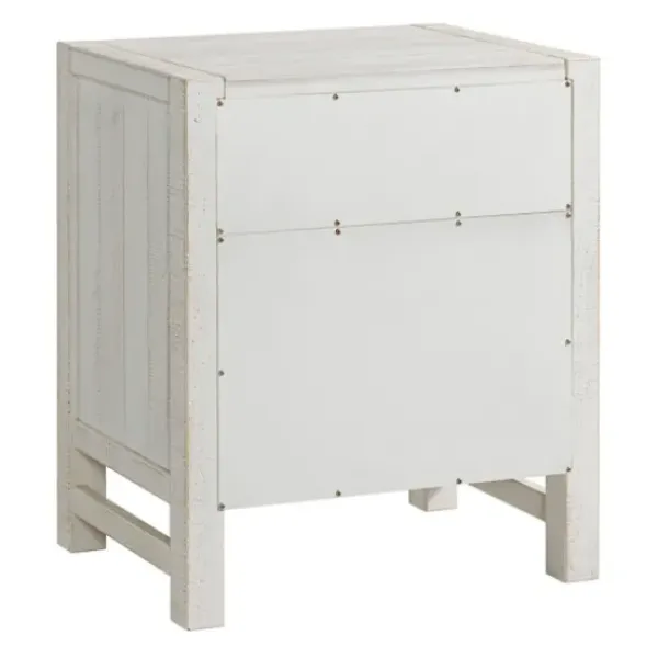 Nightstands-Kirkland's Home Wood Open Shelf Nightstand White