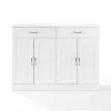 Cabinets & Sideboards-Kirkland's Home Wood Panel 4-Door Cabinet White
