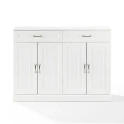 Cabinets & Sideboards-Kirkland's Home Wood Panel 4-Door Cabinet White