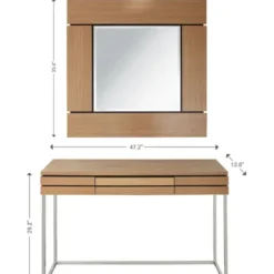 Console Tables-Kirkland's Home Wood 2-Pc. Console Table And Mirror Set Brown