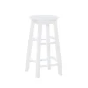 Bar Stools & Counter Height Stools-Kirkland's Home Wood Pub Classic Backless Counter Stool White