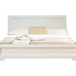Beds & Headboards-Kirkland's Home Wood Queen Platform Bed And 2-Nightstand Set White