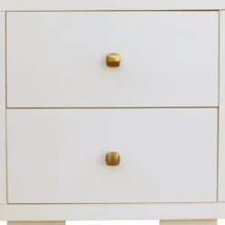 Beds & Headboards-Kirkland's Home Wood Queen Platform Bed And 2-Nightstand Set White