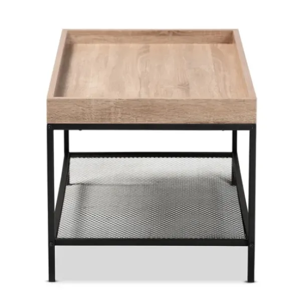Coffee Tables-Kirkland's Home Wood Raised Edge Coffee Table Brown