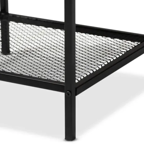 Accent & End Tables-Kirkland's Home Wood Raised Edge Side Table Brown
