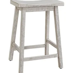 Bar Stools & Counter Height Stools-Kirkland's Home Wood Rectangular Counter Stools, Set Of 2 White