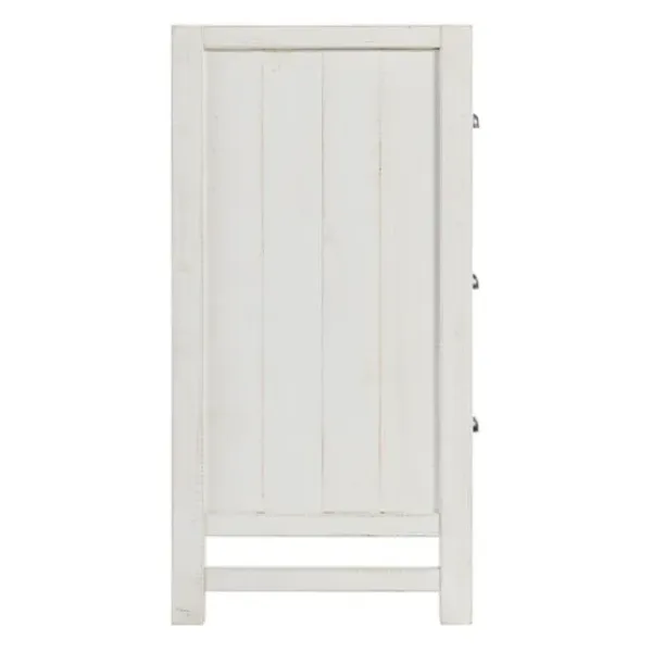 Dressers & Chests-Kirkland's Home Wood Rustic 6-Drawer Chest White