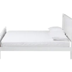 Beds & Headboards-Kirkland's Home Wood Scalloped Queen Bed Frame White