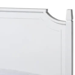 Beds & Headboards-Kirkland's Home Wood Scalloped Queen Bed Frame White