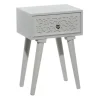 Accent & End Tables-Kirkland's Home Wood Scroll Drawer Accent Table Gray