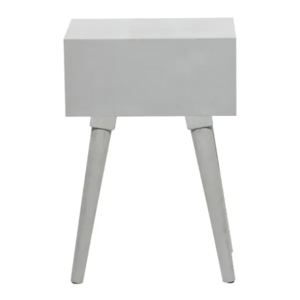 Accent & End Tables-Kirkland's Home Wood Scroll Drawer Accent Table Gray