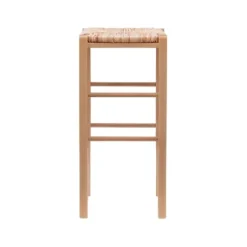 Bar Stools & Counter Height Stools-Kirkland's Home Wood Seagrass Backless 2-Pc. Bar Stool Set Tan