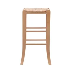 Bar Stools & Counter Height Stools-Kirkland's Home Wood Seagrass Backless 2-Pc. Bar Stool Set Tan
