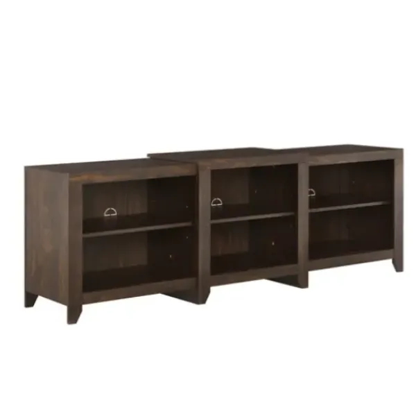 Tv Stands & Media Consoles-Kirkland's Home Wood 6-Shelf Media Cabinet Brown