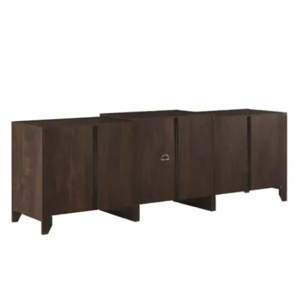 Tv Stands & Media Consoles-Kirkland's Home Wood 6-Shelf Media Cabinet Brown