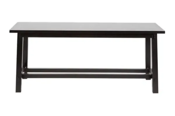 Benches & Ottomans-Kirkland's Home Wood Simple Farmhouse Bench Black