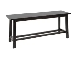 Benches & Ottomans-Kirkland's Home Wood Simple Farmhouse Bench Black