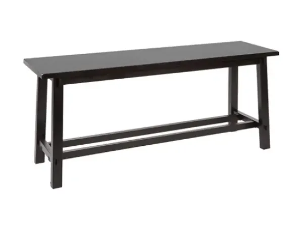 Benches & Ottomans-Kirkland's Home Wood Simple Farmhouse Bench Black