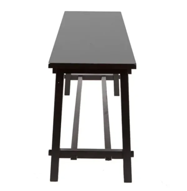 Benches & Ottomans-Kirkland's Home Wood Simple Farmhouse Bench Black