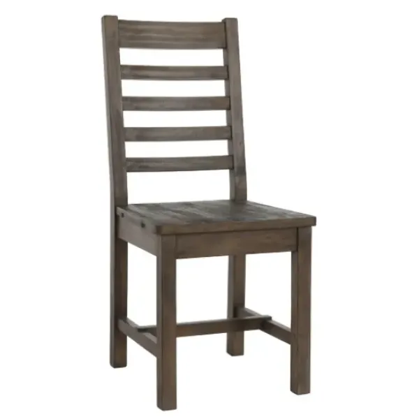 Dining Chairs-Kirkland's Home Wood Slatted Back Dining Chair Brown