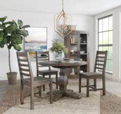 Dining Chairs-Kirkland's Home Wood Slatted Back Dining Chair Brown