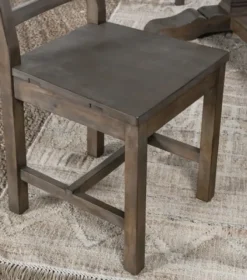 Dining Chairs-Kirkland's Home Wood Slatted Back Dining Chair Brown