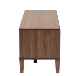 Tv Stands & Media Consoles-Kirkland's Home Wood Slatted Midcentury Tv Stand Brown