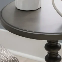Accent & End Tables-Kirkland's Home Wood Spindle Side Table Gray