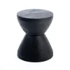 Accent & End Tables-Kirkland's Home Wood Spool Side Table Black