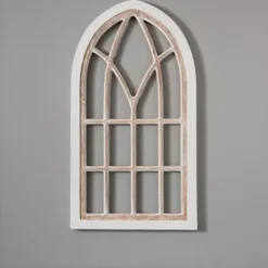Wall Plaques-Kirkland's Home Wood Sydney Arch Wall Plaque White