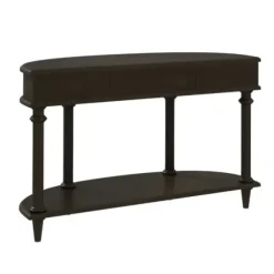 Console Tables-Kirkland's Home Wood 2-Tier Classic Console Table Brown