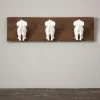 Hooks-Kirkland's Home Wood Tone Pet Leash Hook Wall Plaque Brown