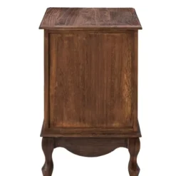 Nightstands-Kirkland's Home Wood Traditional 2-Drawer Nightstand Brown
