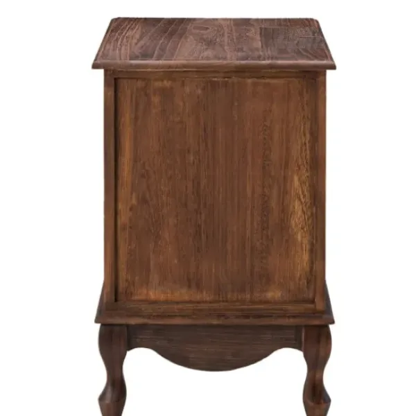 Nightstands-Kirkland's Home Wood Traditional 2-Drawer Nightstand Brown