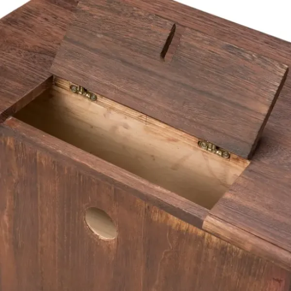 Nightstands-Kirkland's Home Wood Traditional 2-Drawer Nightstand Brown