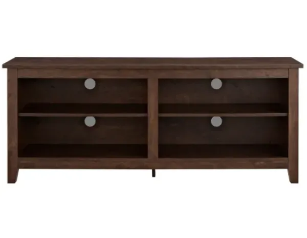 Tv Stands & Media Consoles-Kirkland's Home Wood Tv Stand, 58 In. Brown