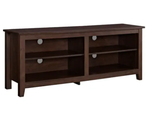 Tv Stands & Media Consoles-Kirkland's Home Wood Tv Stand, 58 In. Brown