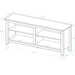 Tv Stands & Media Consoles-Kirkland's Home Wood Tv Stand, 58 In. Brown