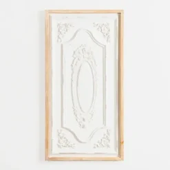 Wall Plaques-Kirkland's Home Wood Vintage Medallion Wall Plaque White