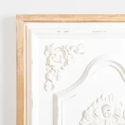 Wall Plaques-Kirkland's Home Wood Vintage Medallion Wall Plaque White