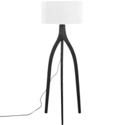 Floor Lamps-Kirkland's Home Wood Wishbone Floor Lamp Black